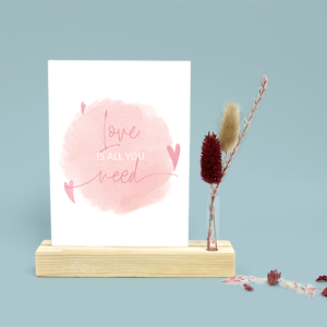 Valentijnsdag valentijn brievenbus cadeau droogbloemen